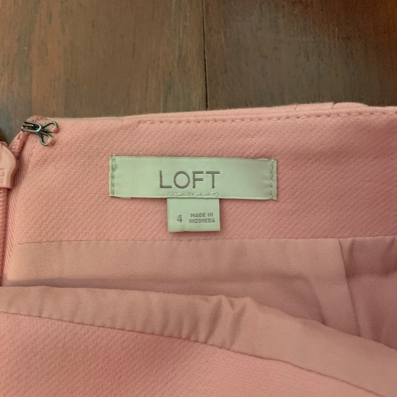 Loft Pink Zipper Skirt - Picture 3 of 3